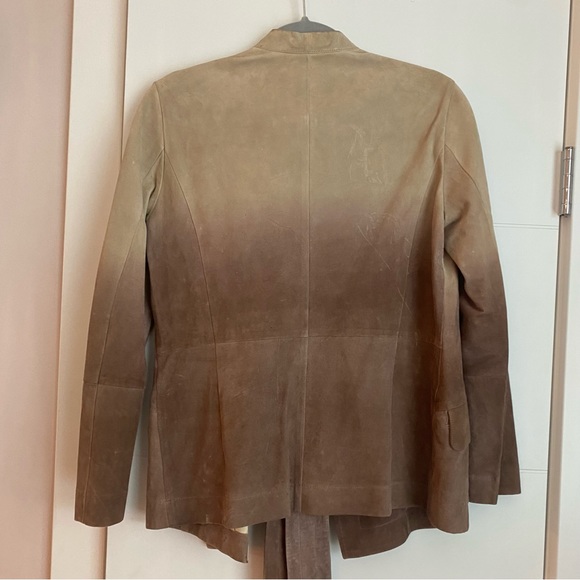 ESCADA Leather Suede Jacket Size 36 - Picture 7 of 7